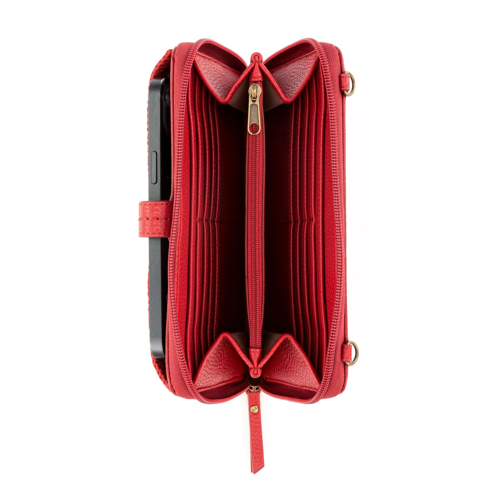 Iris Smartphone Wallet - Leather - Scarlet