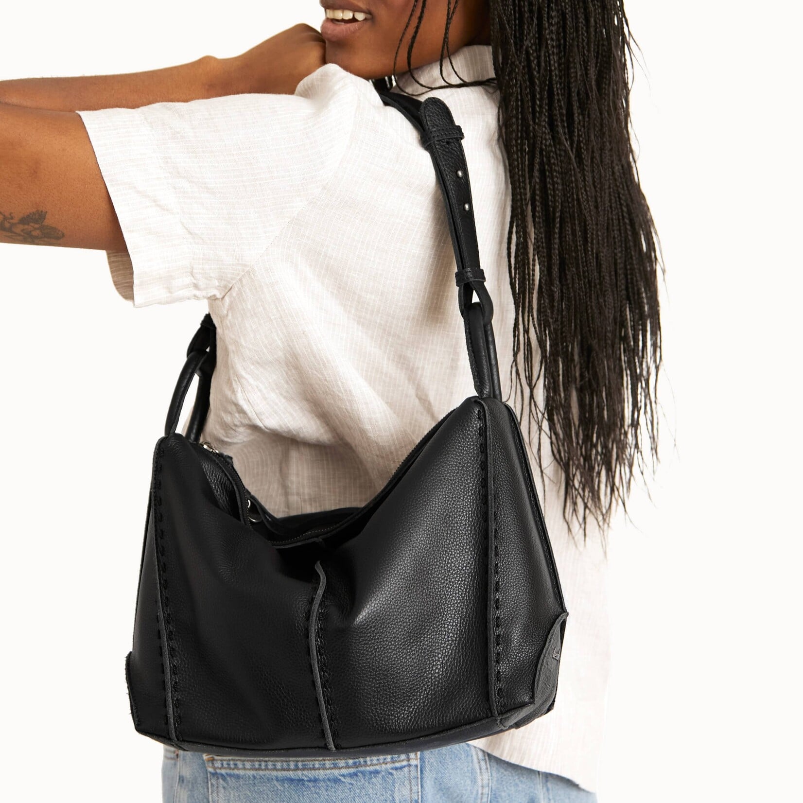Los Feliz Hobo - Leather - Black