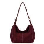 Los Feliz Large Tote Suede - Black Cherry Suede