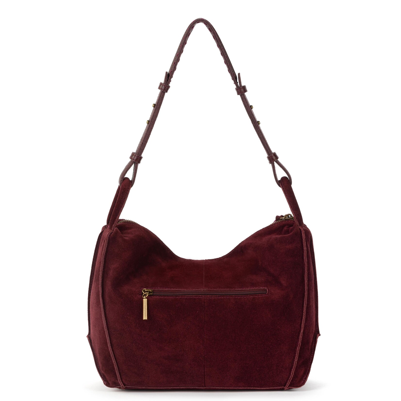 Los Feliz Large Tote Suede - Black Cherry Suede