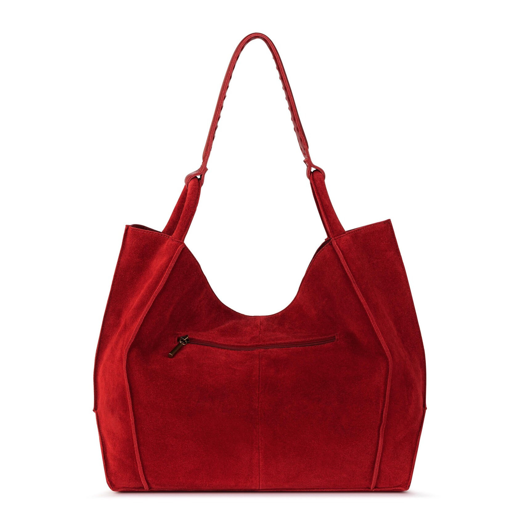 Los Feliz Large Tote Suede - Scarlet Suede