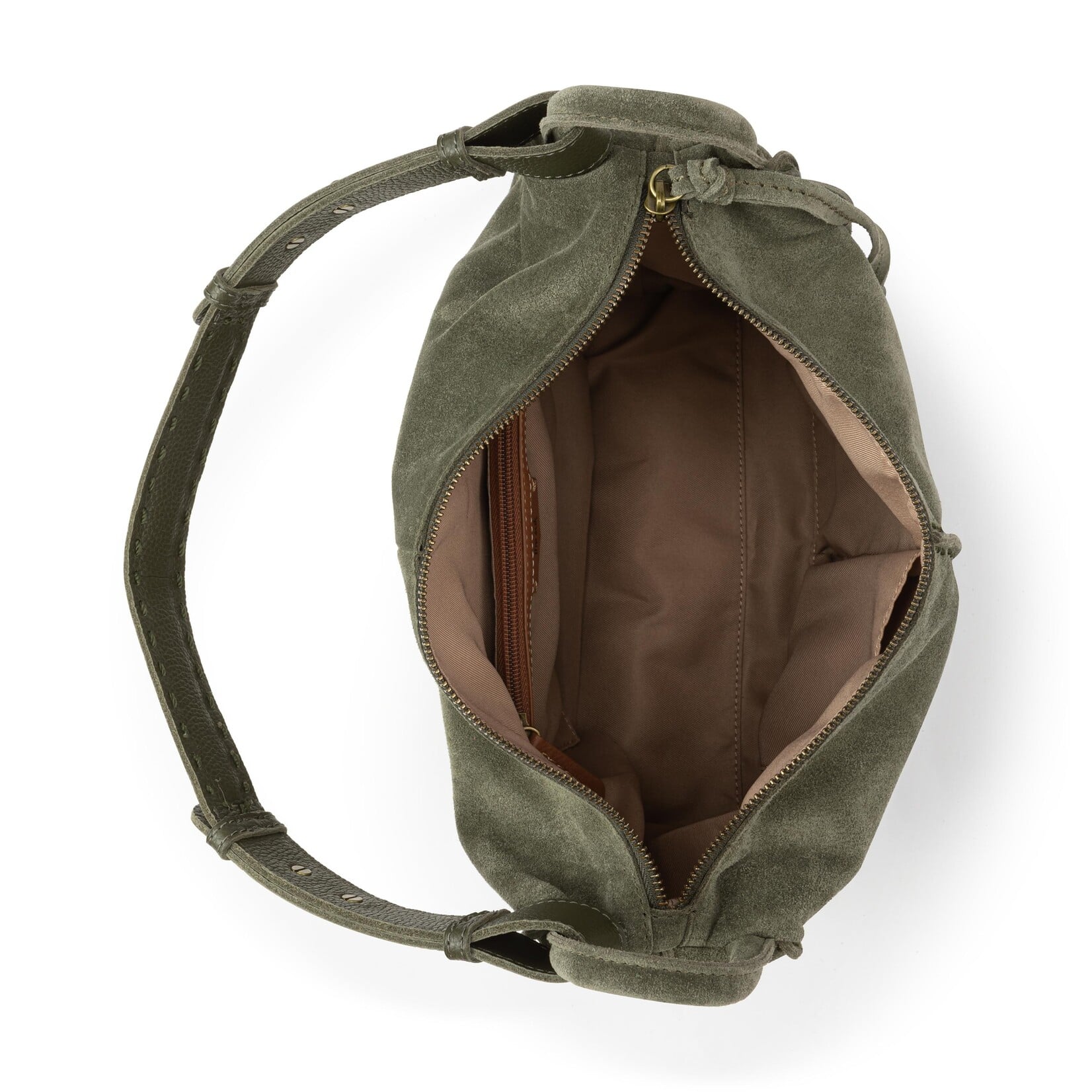 Los Feliz Hobo Suede - Moss Suede
