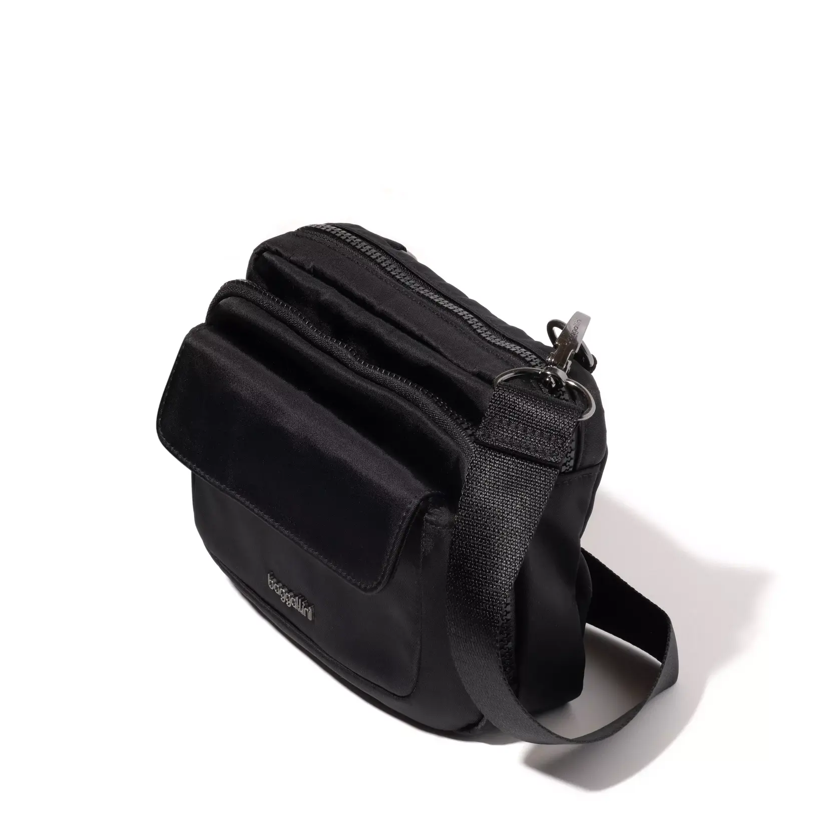 Baggallini Modern Double Zip Crossbody - Black