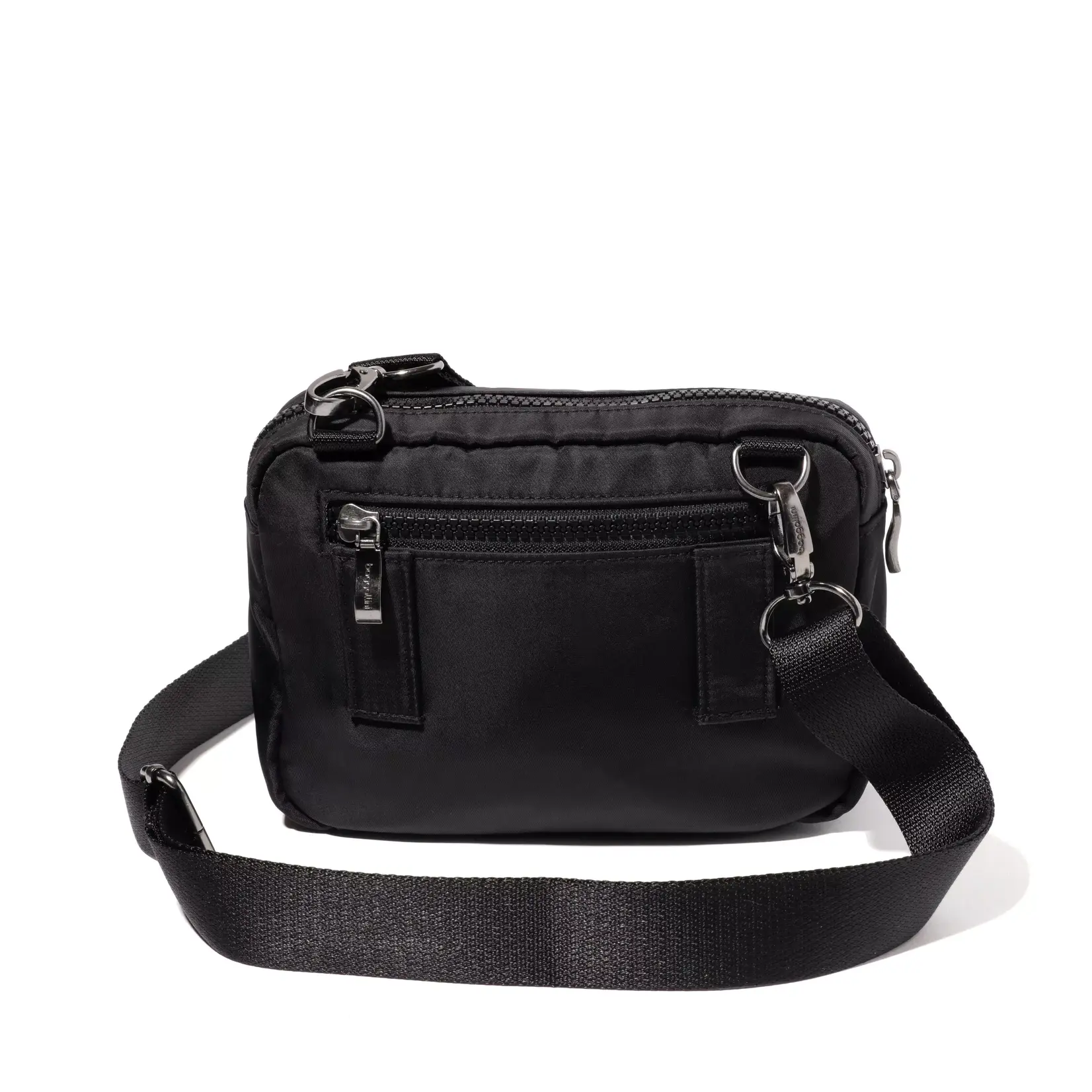 Baggallini Modern Double Zip Crossbody - Black