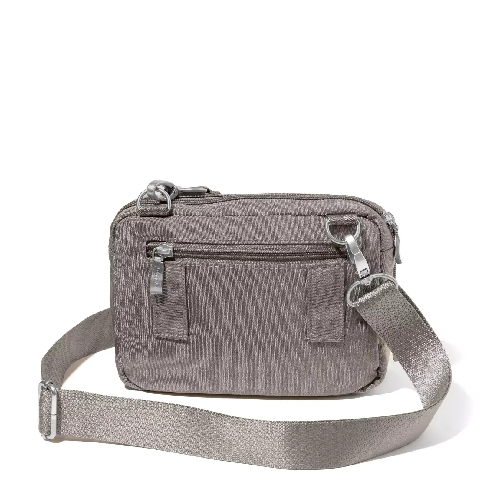 Baggallini Modern Double Zip Crossbody - Sterling Shimmer