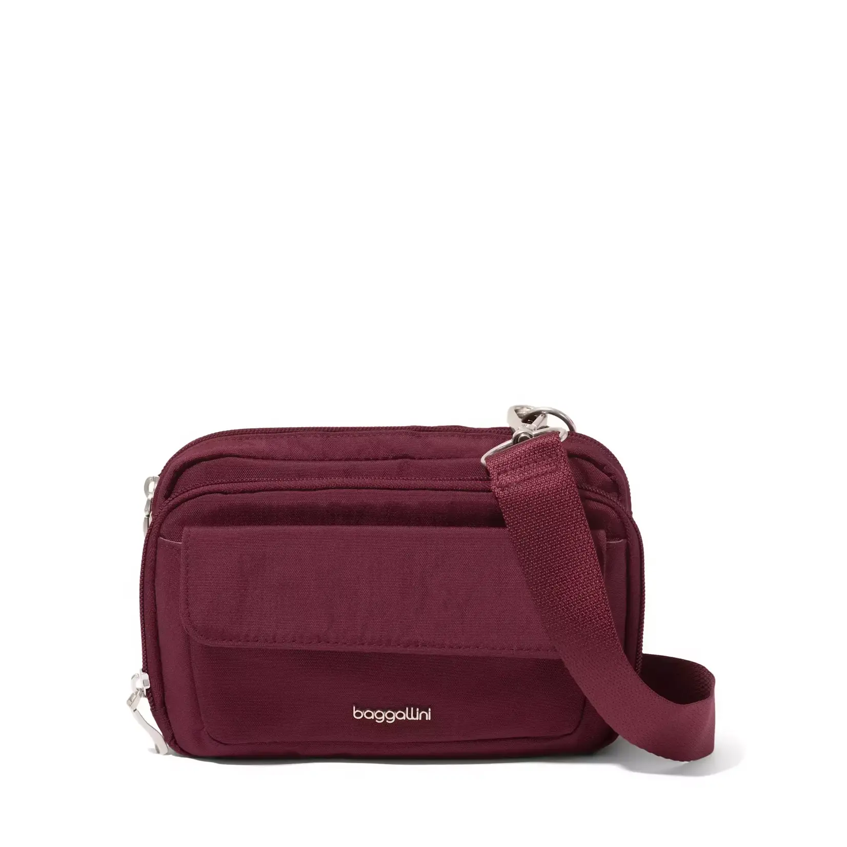 Baggallini Modern Double Zip Crossbody - Jam