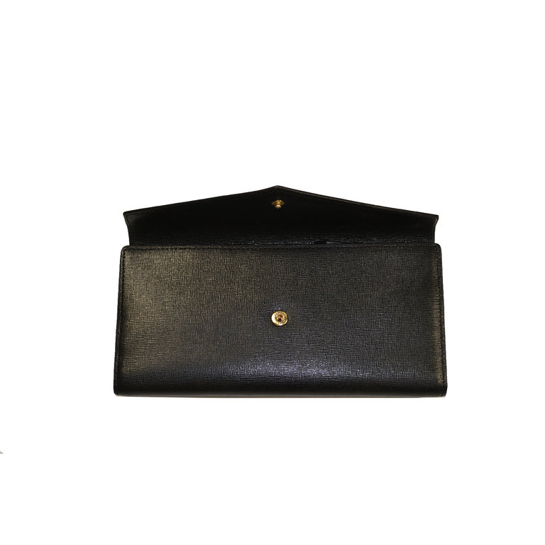 Neely & Chloe Large Saffiano Italian Leather Wallet