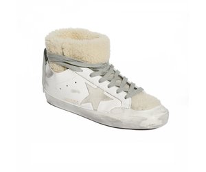 golden goose with shearling