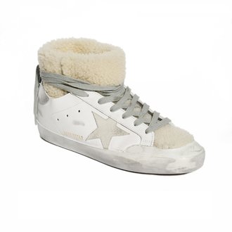 golden goose superstar shearling