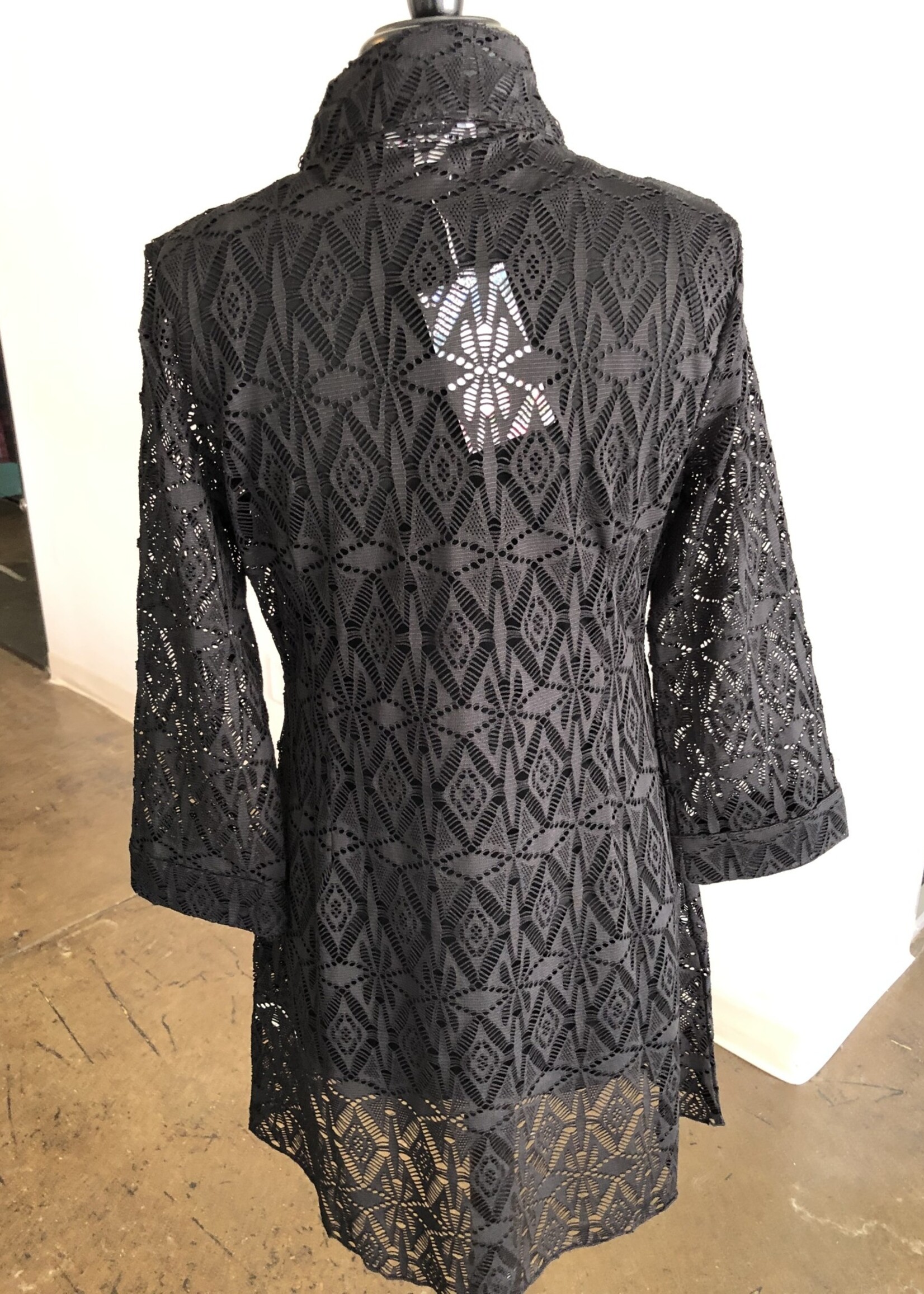 Relish Mesh Zip Coverup