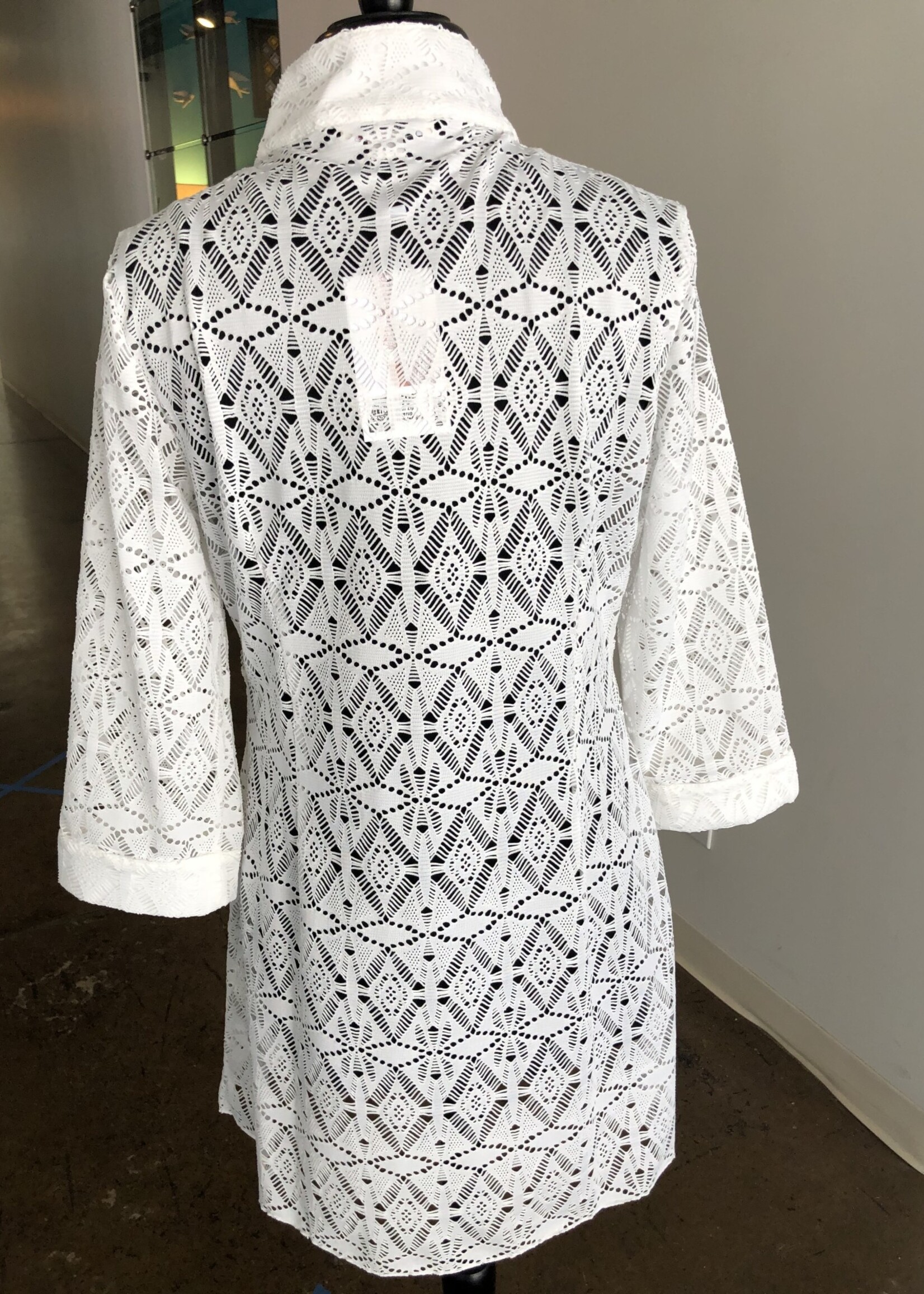 Relish Mesh Zip Coverup