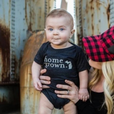 Michigan Home Grown Baby Onesie
