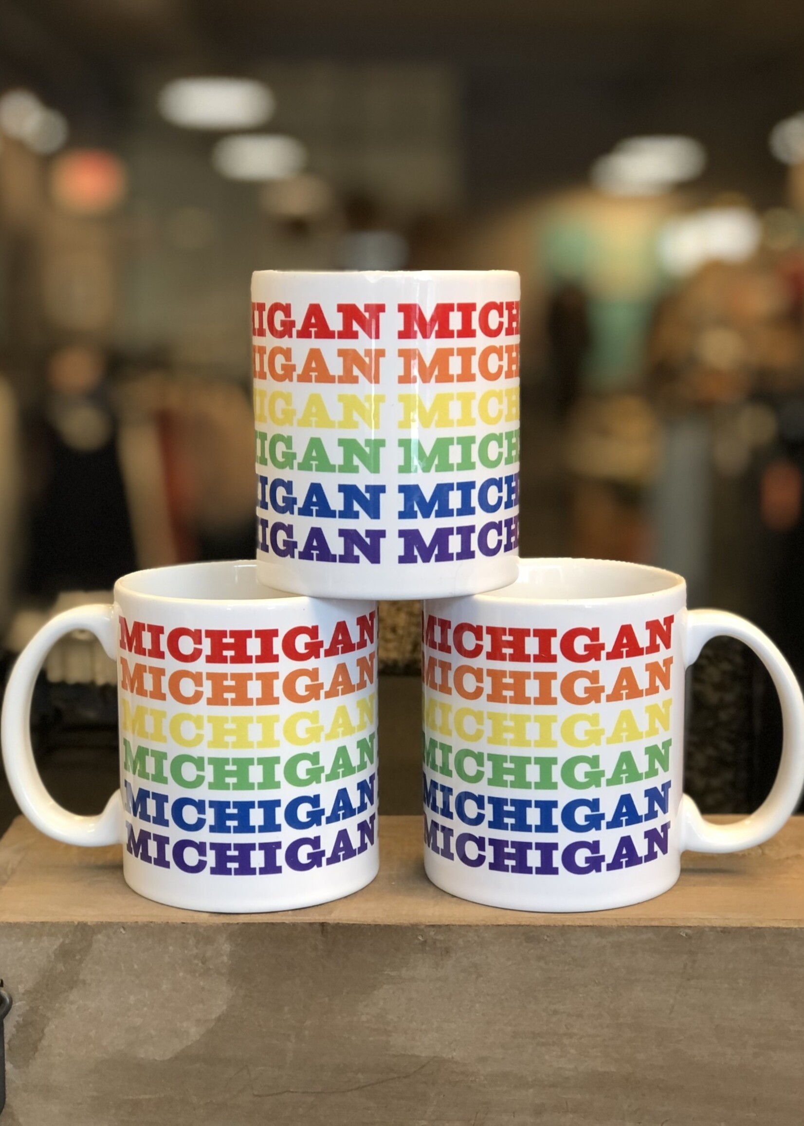 City Bird Michigan Rainbow Mug
