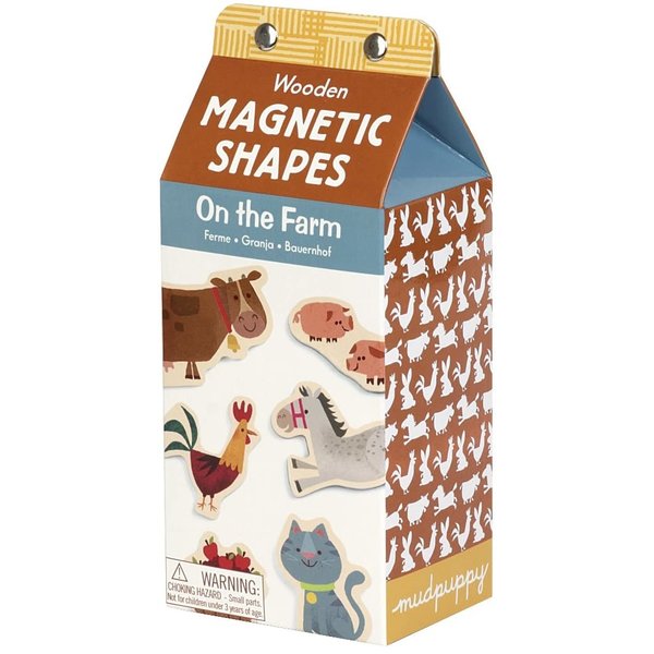 Mudpuppy On the Farm Magnetic Wood Shapes