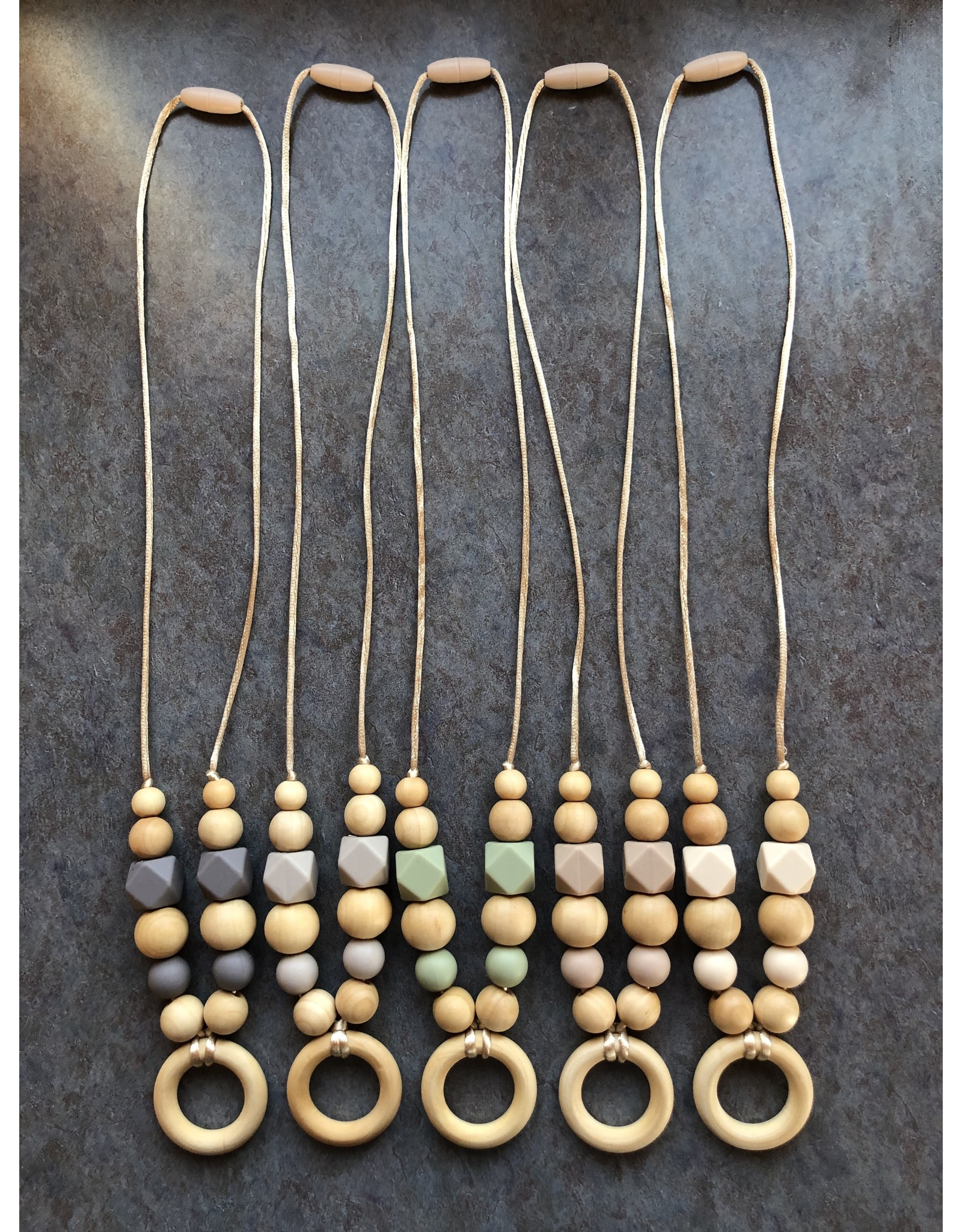Organic wooden teething necklace best sale
