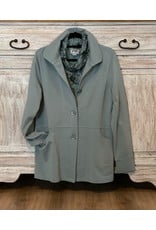 Wild Palms Long Sleeve Solid Color Button Down Fall Jacket