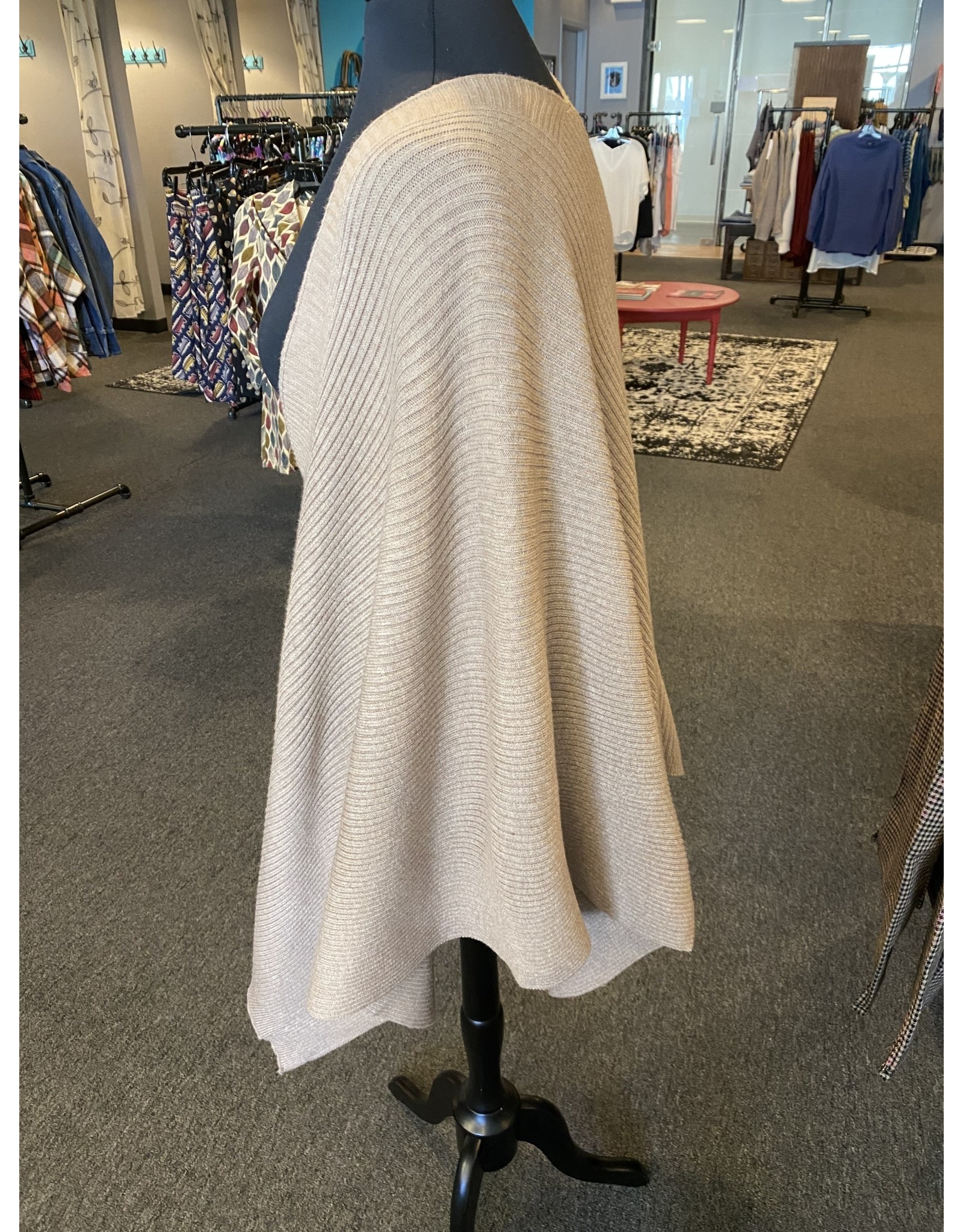 Vintage Concept One Button Poncho Style Sweater
