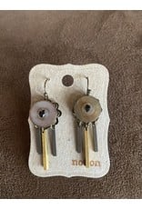 Notion Vintage Button Dangle Earrings