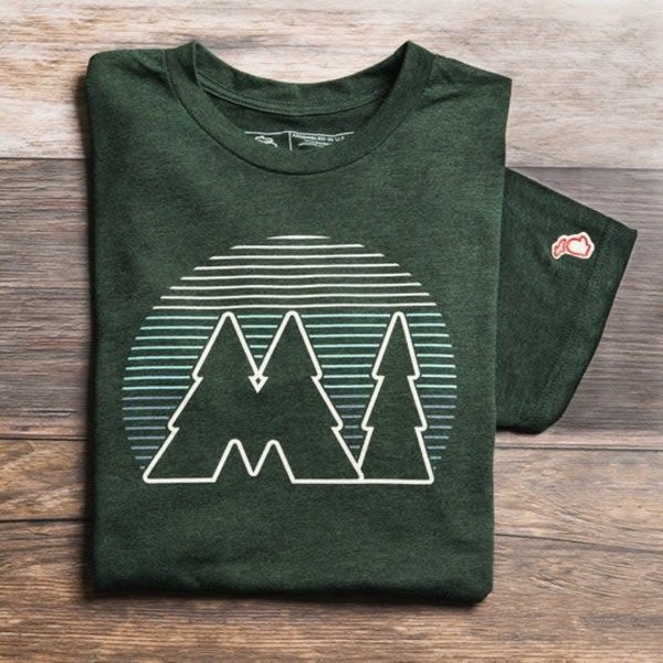 The Mitten State Michigan Tree Unisex Tee