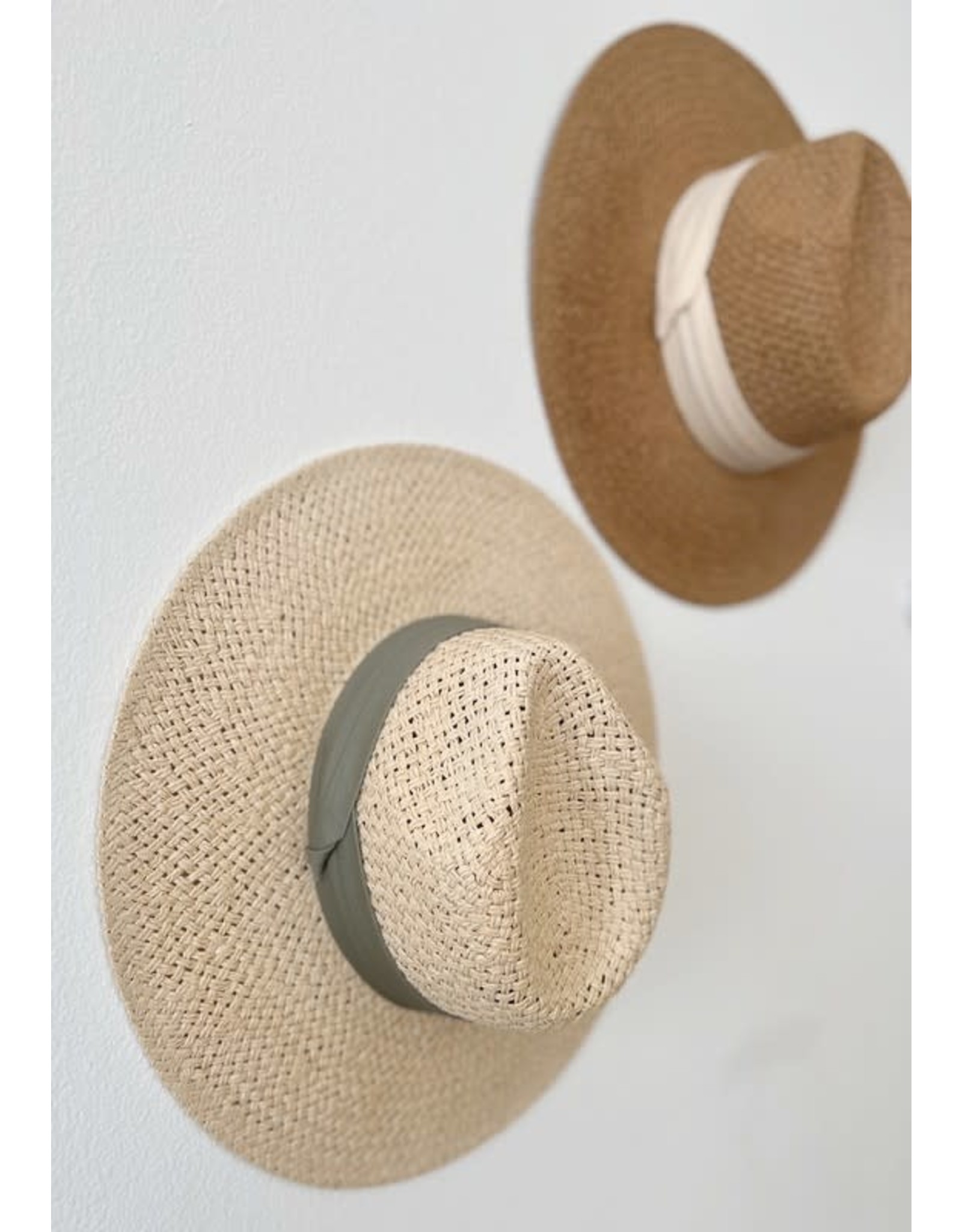 Love & Thyme Straw Panama Wide Brim Hat