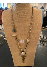 Notion Vintage Button & Findings Boho Necklace