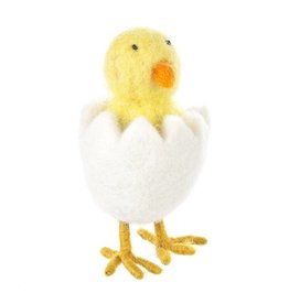 Relish Felted Hatching Chick