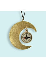 Ornamental Things Compass Moon Necklace