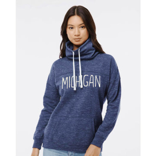 Simply Stated Michigan Cowl Neck Sweatshirt