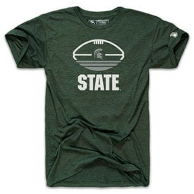 The Mitten State MSU Tri-Stripe Football Unisex TShirt