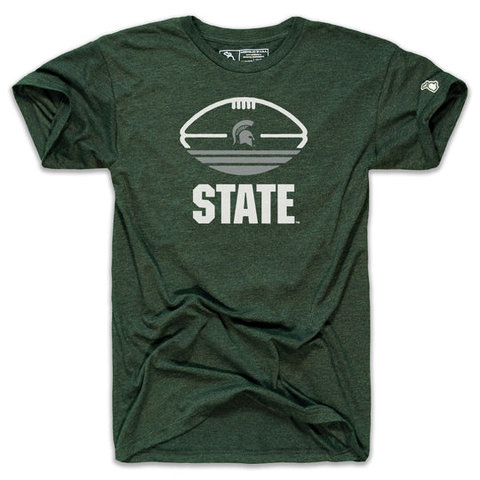 MSU Tri-Stripe Football Unisex TShirt