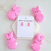 Glitter Bunny Studs