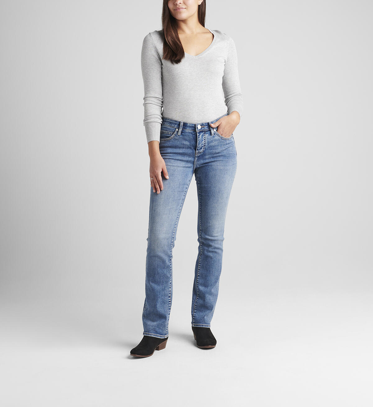 Eloise Mid Rise Bootcut Jeans | Relish