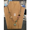 Vintage Style Boho Button Necklace S/S