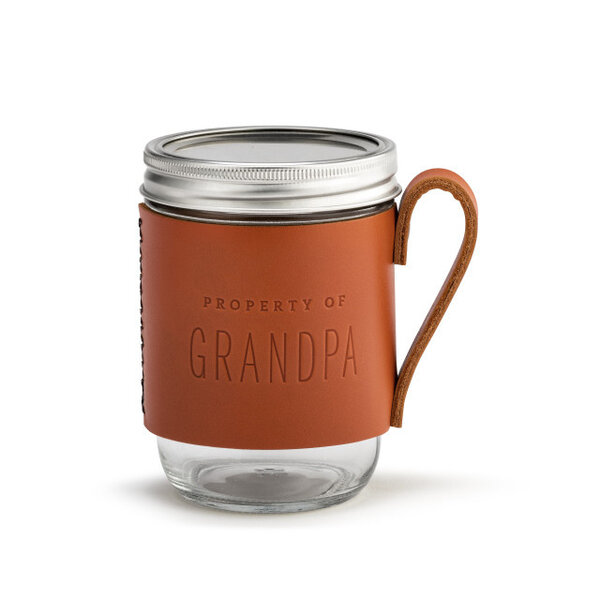 Demdaco Grandpa Leather Sleeve Mug