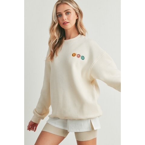 Embroidered French Terry Sweatshirt