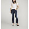 Cassie Mid Rise Slim Straight Leg Jeans