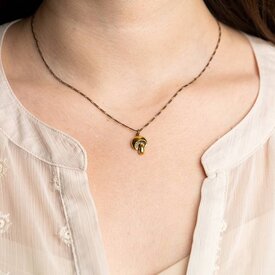 Ornamental Things Golden Mushroom Necklace