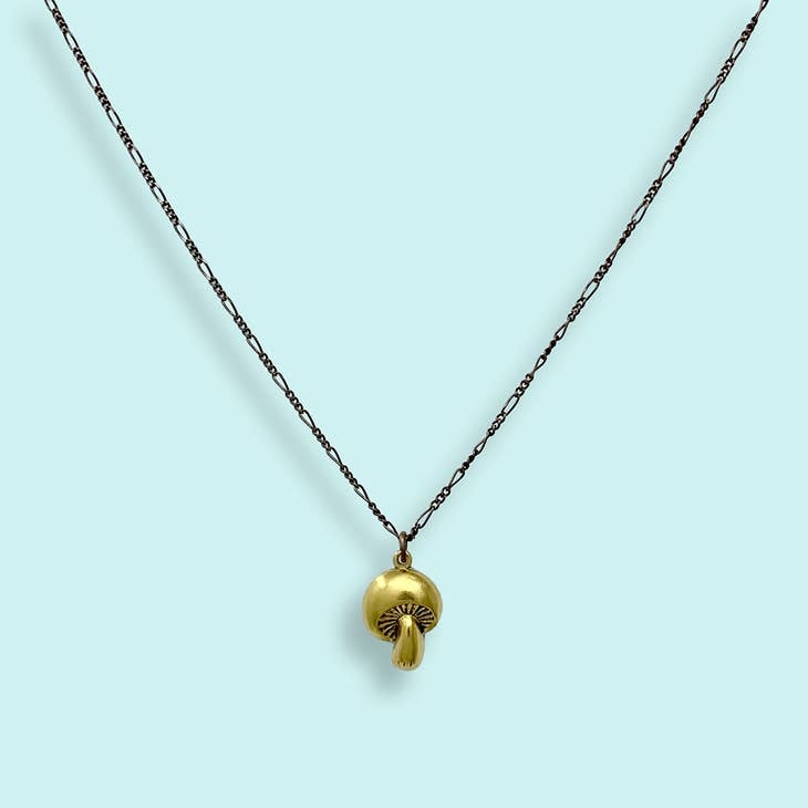 Baby Opal Mushroom necklace – flyinglizard