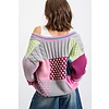 Multi Color Mixed Pattern Cardigan