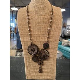 Notion Handmade Statement Button Necklace