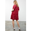 Tiered Velvet Dress