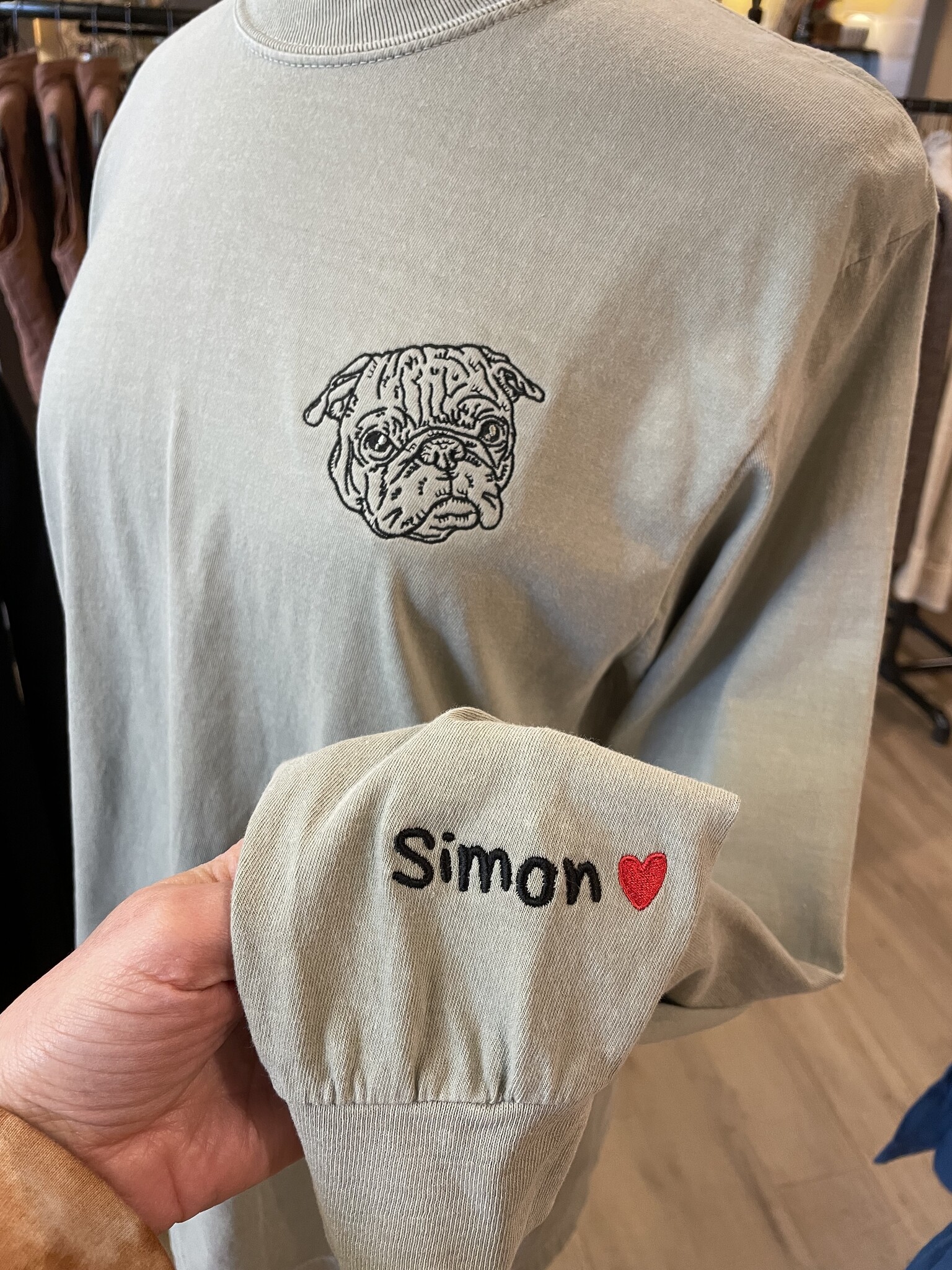 Simon Emb. LS Top - Relish