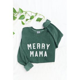 Oat Collective Mineral Washed Merry Mama Sweatshirt