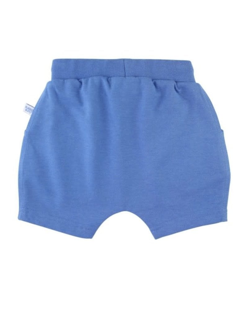 blue jogger shorts