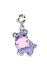 CHARM IT! Glitter Swivel Hippo Charm