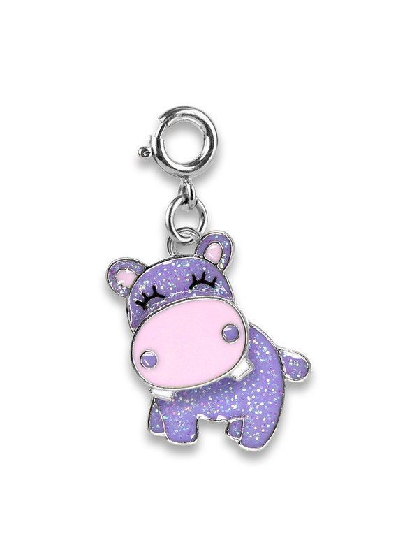 CHARM IT! Glitter Swivel Hippo Charm