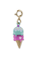 High Intencity Corporation CHARM IT! CHARM IT! Gold Swivel Ice Cream Cone Charm