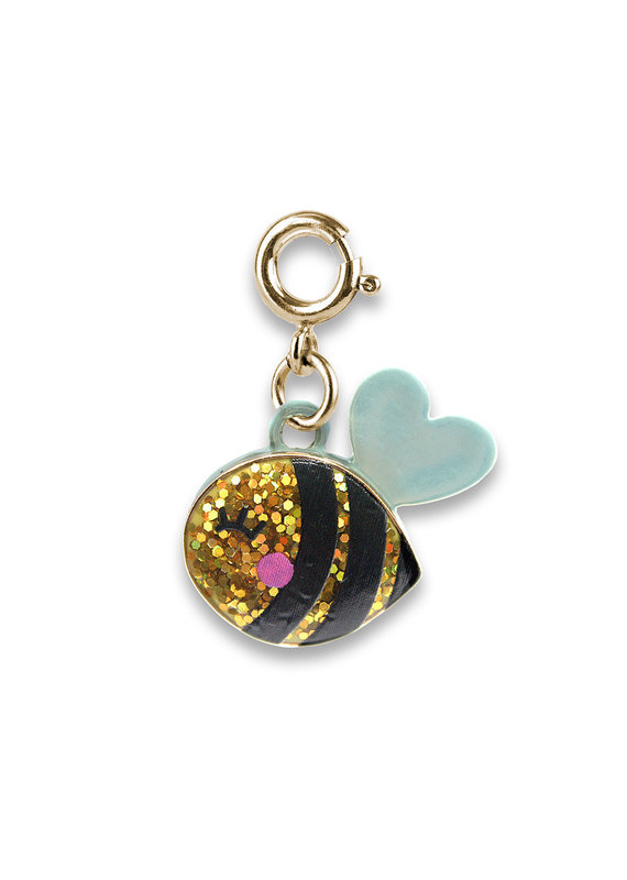 CHARM IT! Gold Glitter Bee Charm