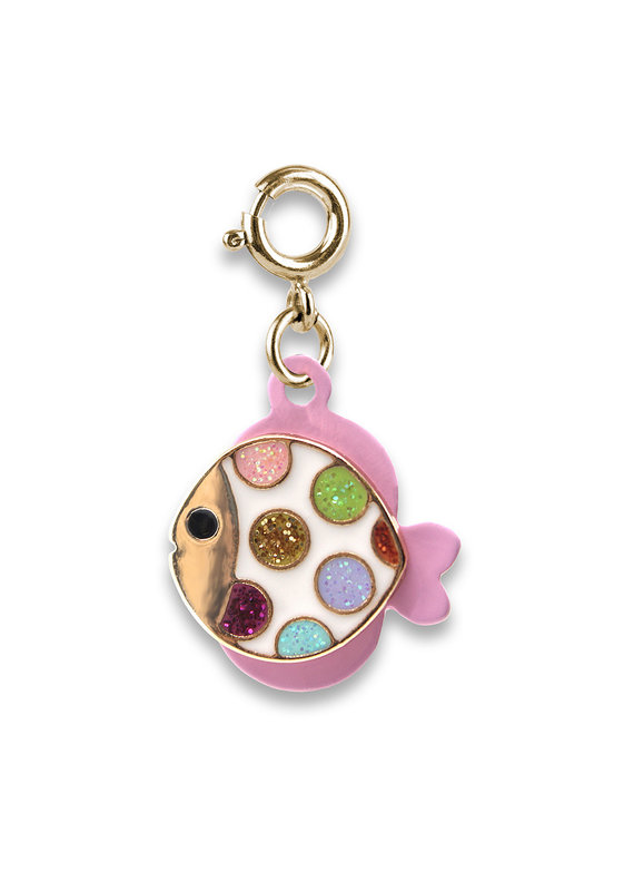 High Intencity Corporation CHARM IT! CHARM IT! Gold Glitter Tropical Fish Charm
