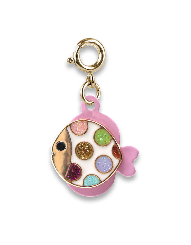 High Intencity Corporation CHARM IT! CHARM IT! Gold Glitter Tropical Fish Charm